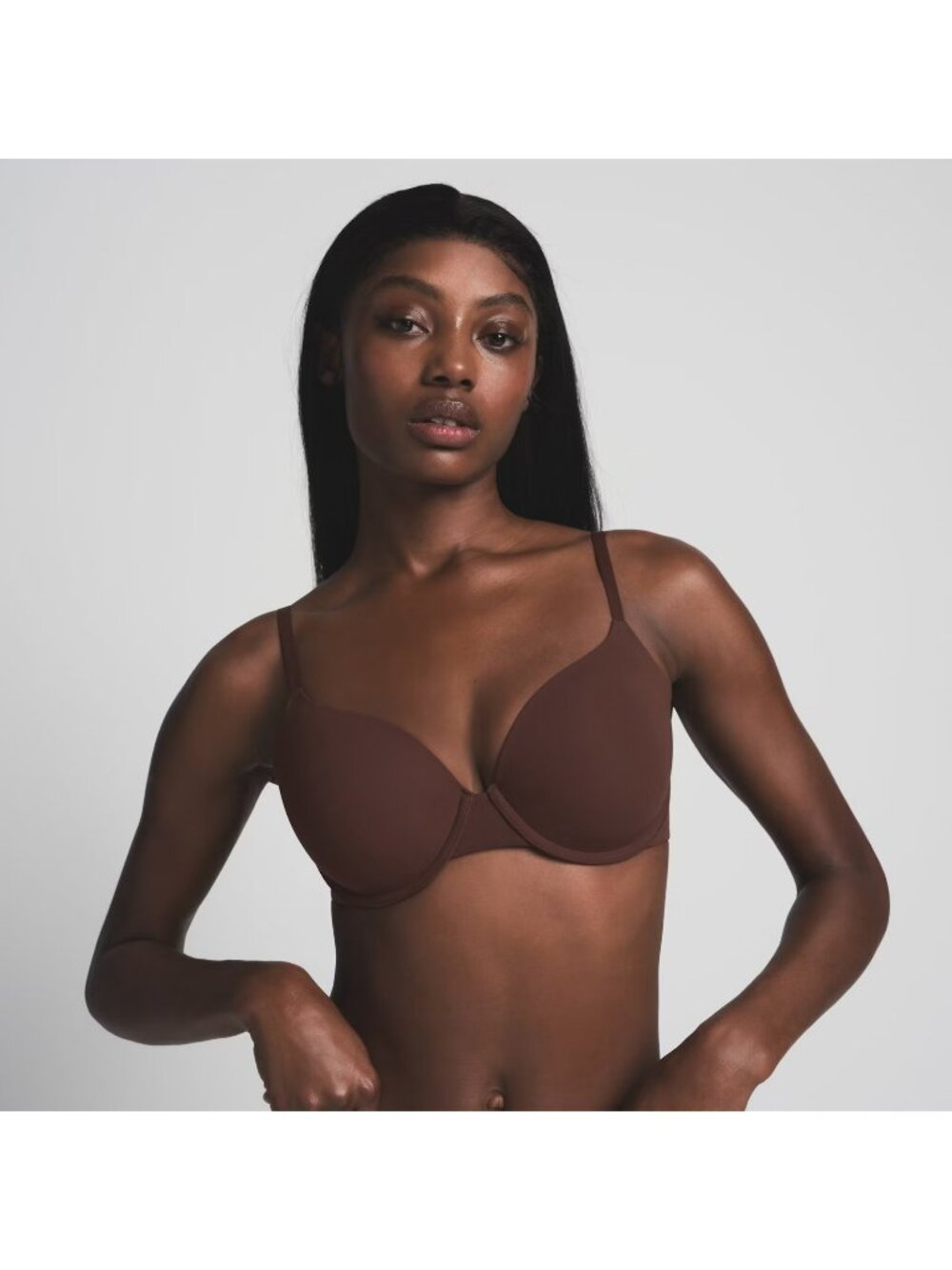 NWT SKIMS FITS EVERYBODY T-SHIRT BRA COCOA - 34DDD